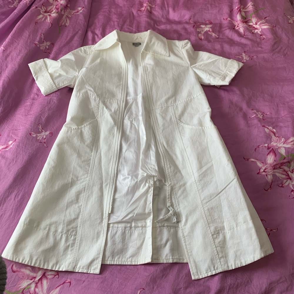 Barely worn United colors of Benetton white jacket